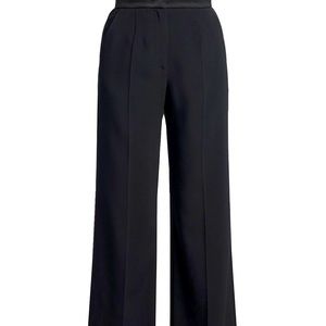 Giorgio Armani High Waisted Wide Leg Tuxedo Pants